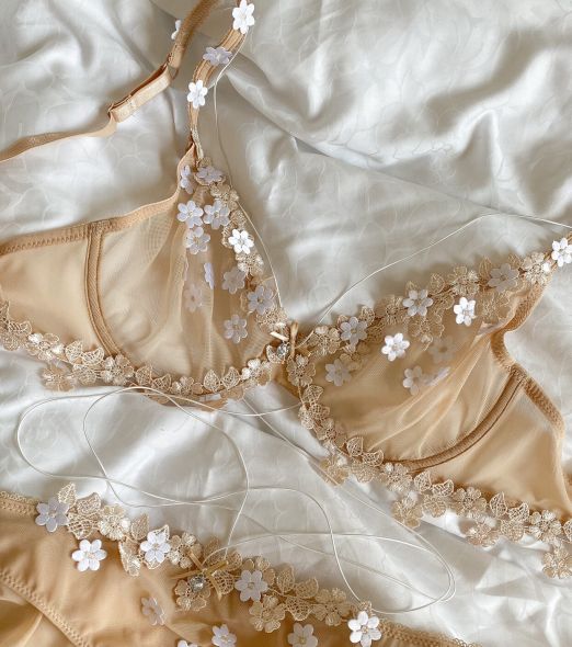 Béžový sen Michaela Lingerie- kompletní set spodního prádla